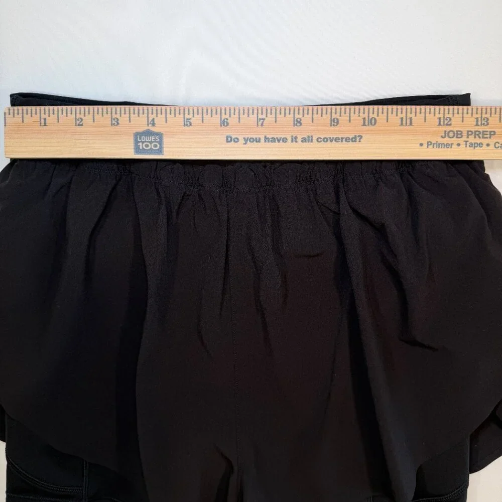 ATHLETA Mile Marker 2 in 1 Shorts Black Small